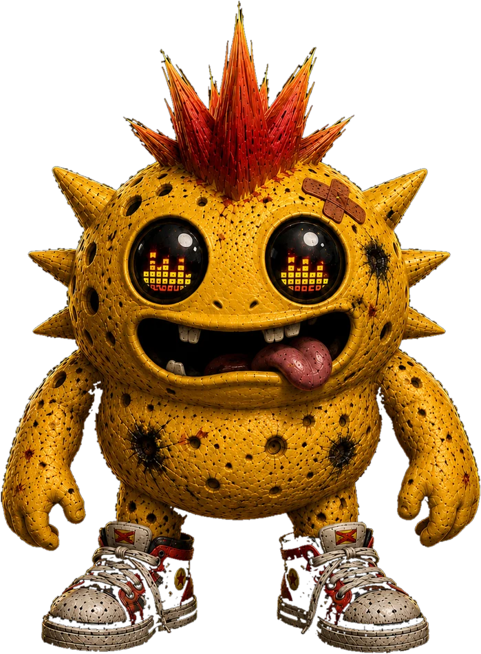 Bash the Razzkel grinning beside the Puzzle Hub title