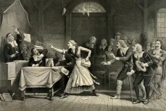 Witch Trial Lithograph-Salem, Massachusetts