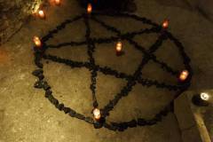 Pentagram in a ritual
