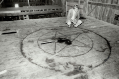 Pentagram at a crime scene
