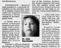 The Toxic Woman newspaper clipping