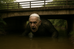 Pope in Lick Creek as a Monster