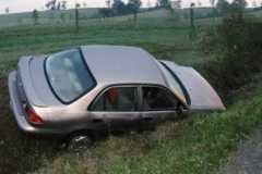 Brandon Swanson crashed vehicle