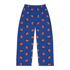 Men’s Pajama Pants — Retro Icon All-Over Print Lounge Bottoms