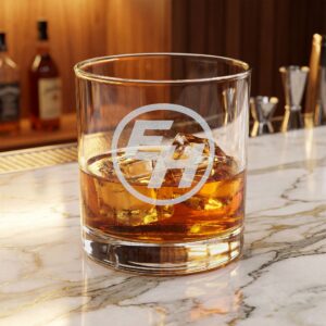EH Engraved 10.5oz Whiskey Glass