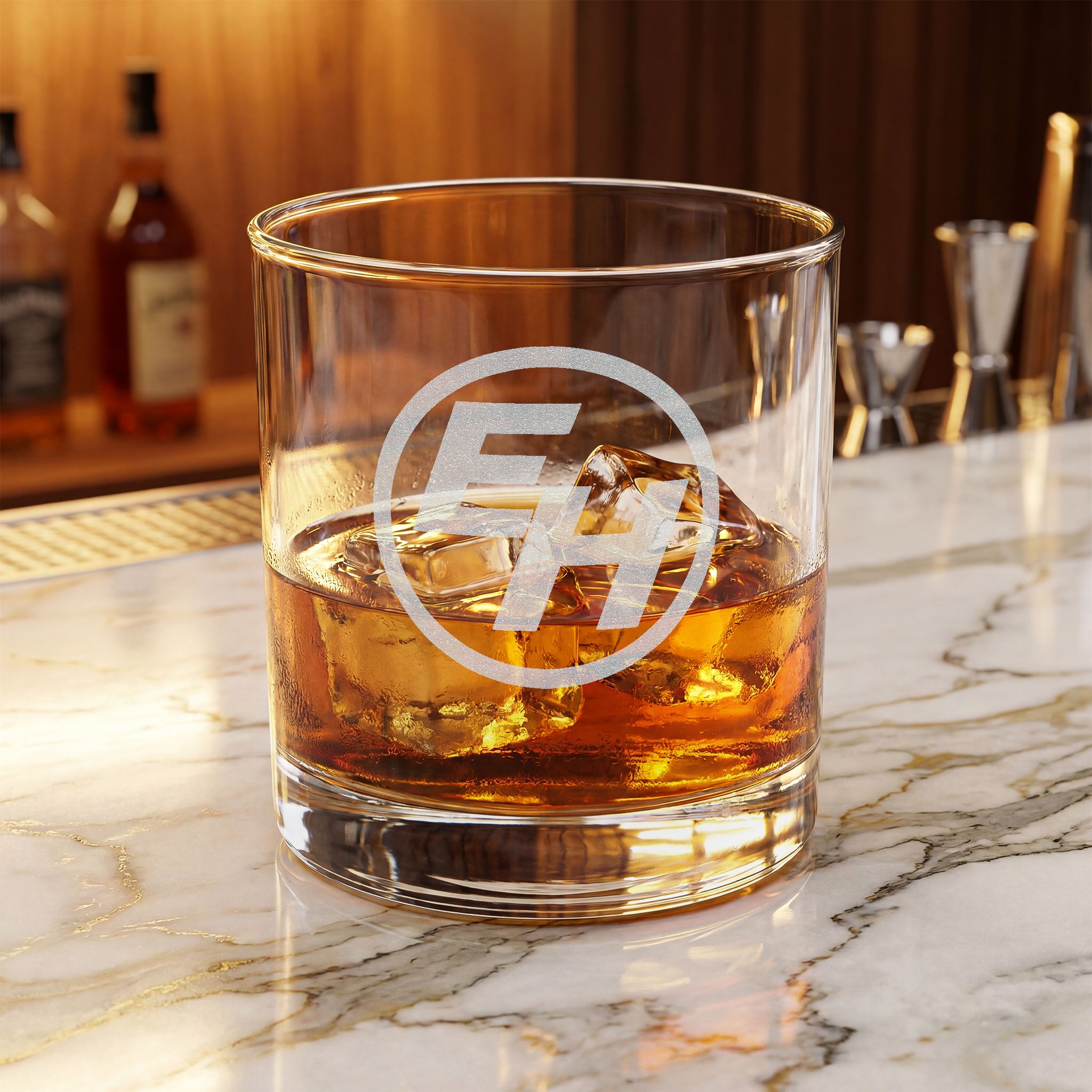 EH Engraved 10.5oz Whiskey Glass