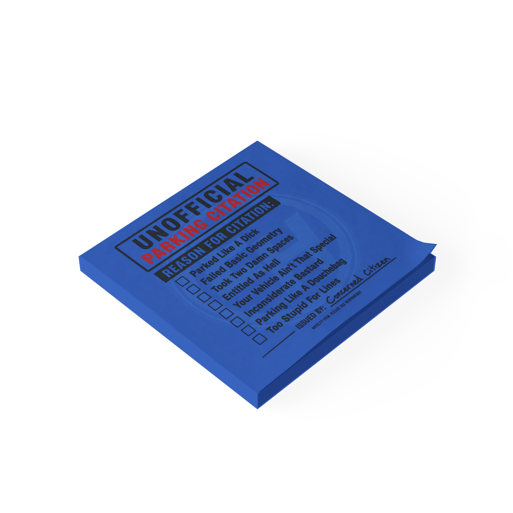 Unofficial Parking Citation Post-it® Note Pads