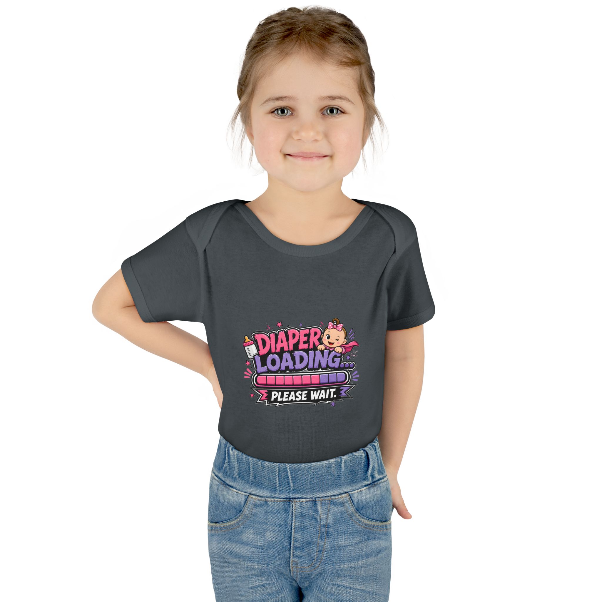 "Diaper Loading" Infant Onesie - Image 11