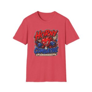 "Horny & Combative" Graphic Tee