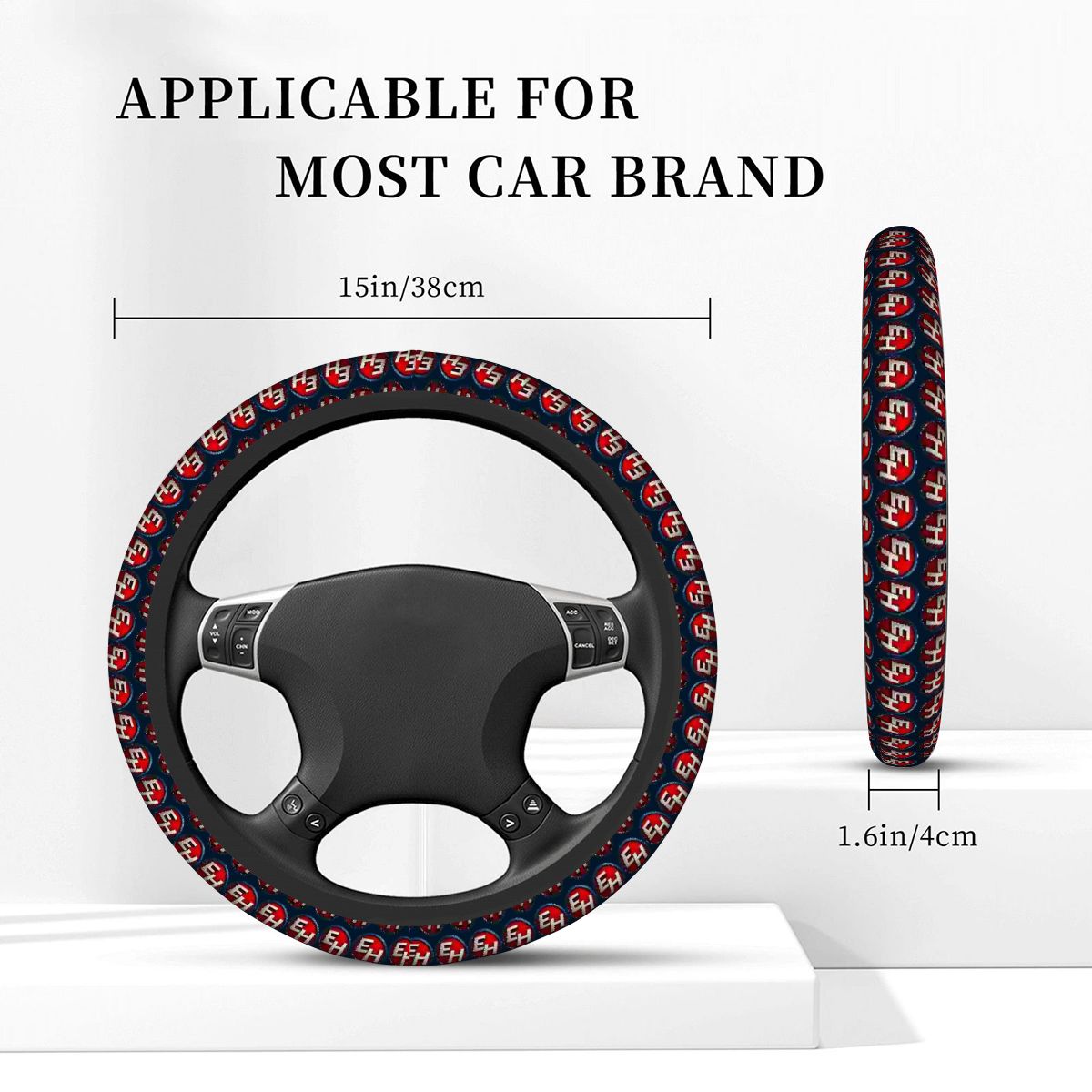 EH Car Steering Wheel Cover - Image 2