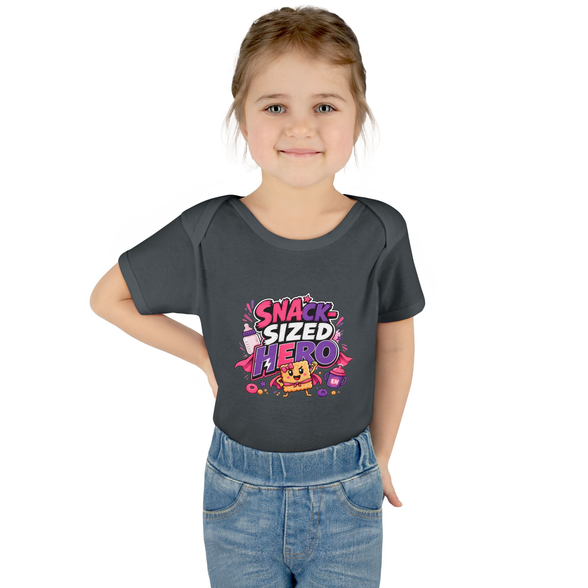 "Snack-Sized Hero" Infant Onesie - Image 12
