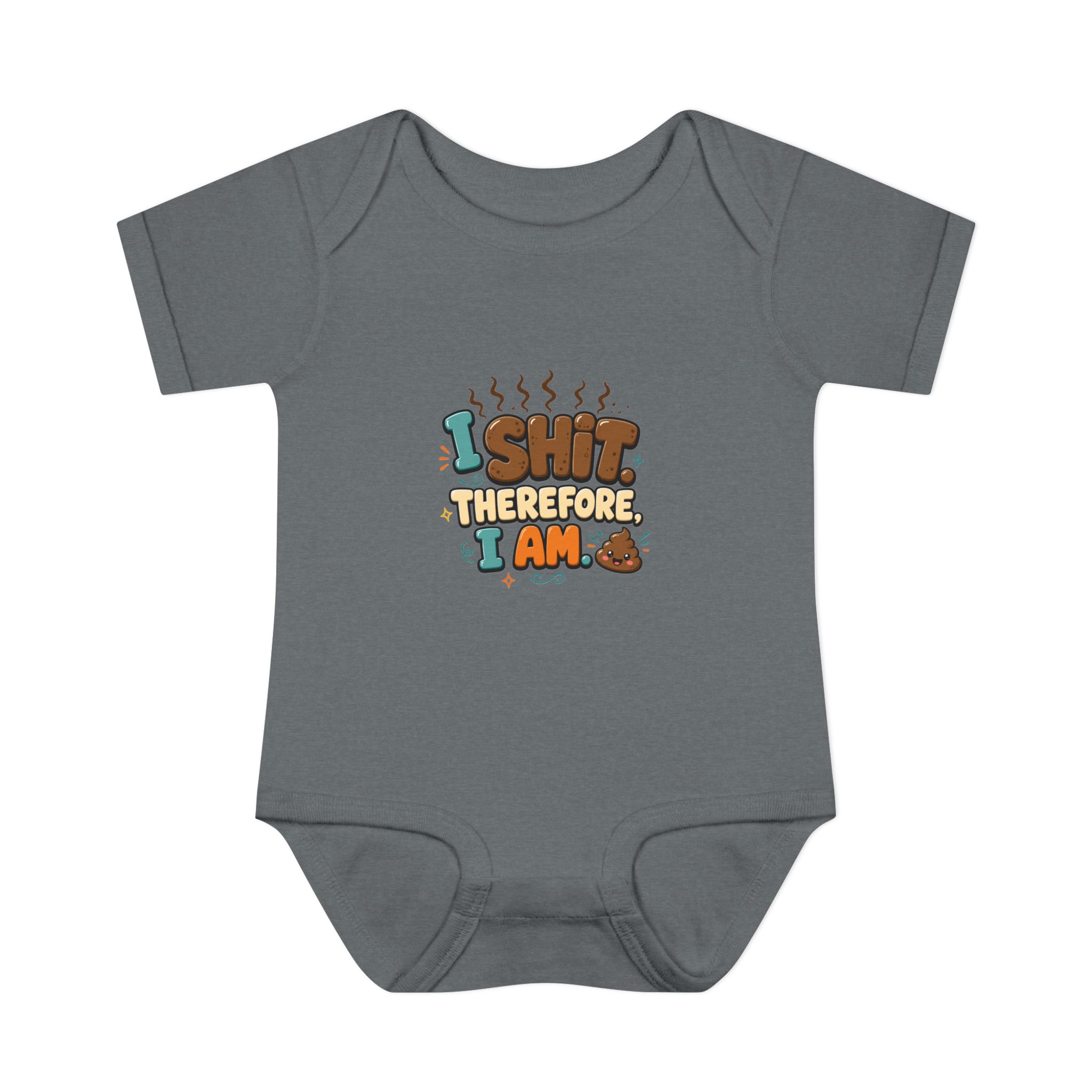 "I Shit Therefore I Am" Infant Onesie - Image 11