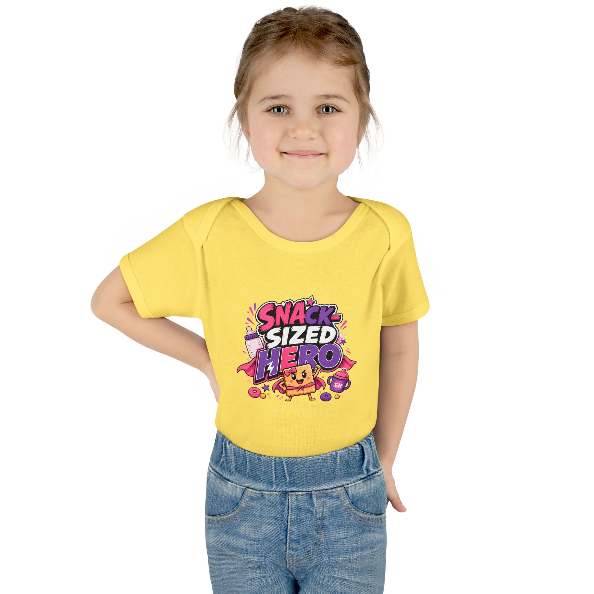"Snack-Sized Hero" Infant Onesie - Image 3