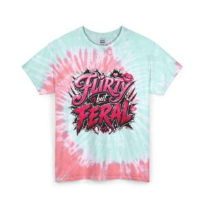 "Flirty but Feral" Tie-Dye Graphic Tee