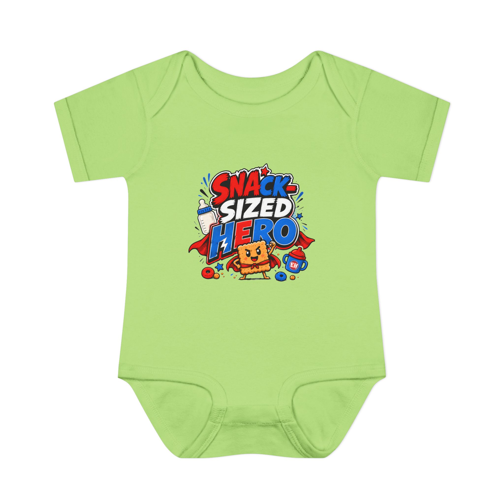 "Snack-Sized Hero" Infant Onesie - Image 9