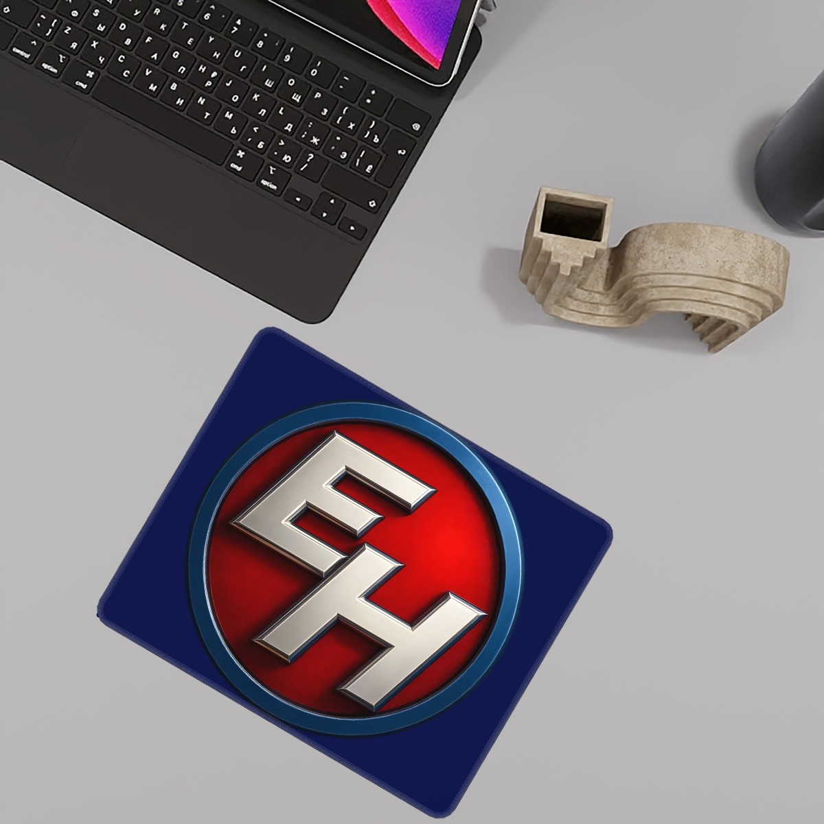 EH Logo Mouse Pad with NonSlip Base - Image 4
