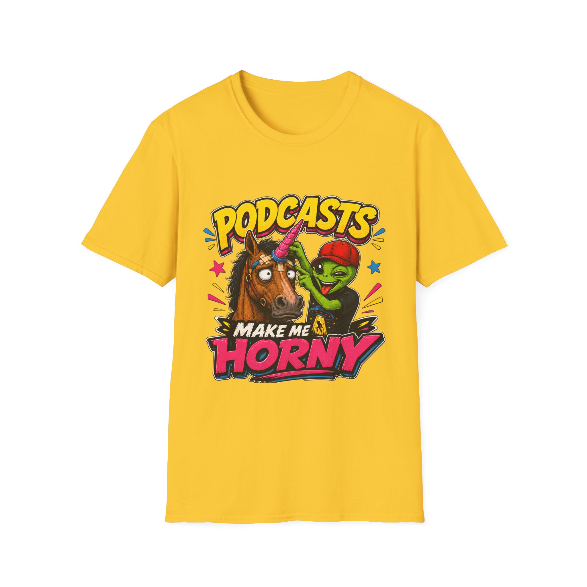 "Podcasts Make Me Horny" Graphic T-shirt - Image 12