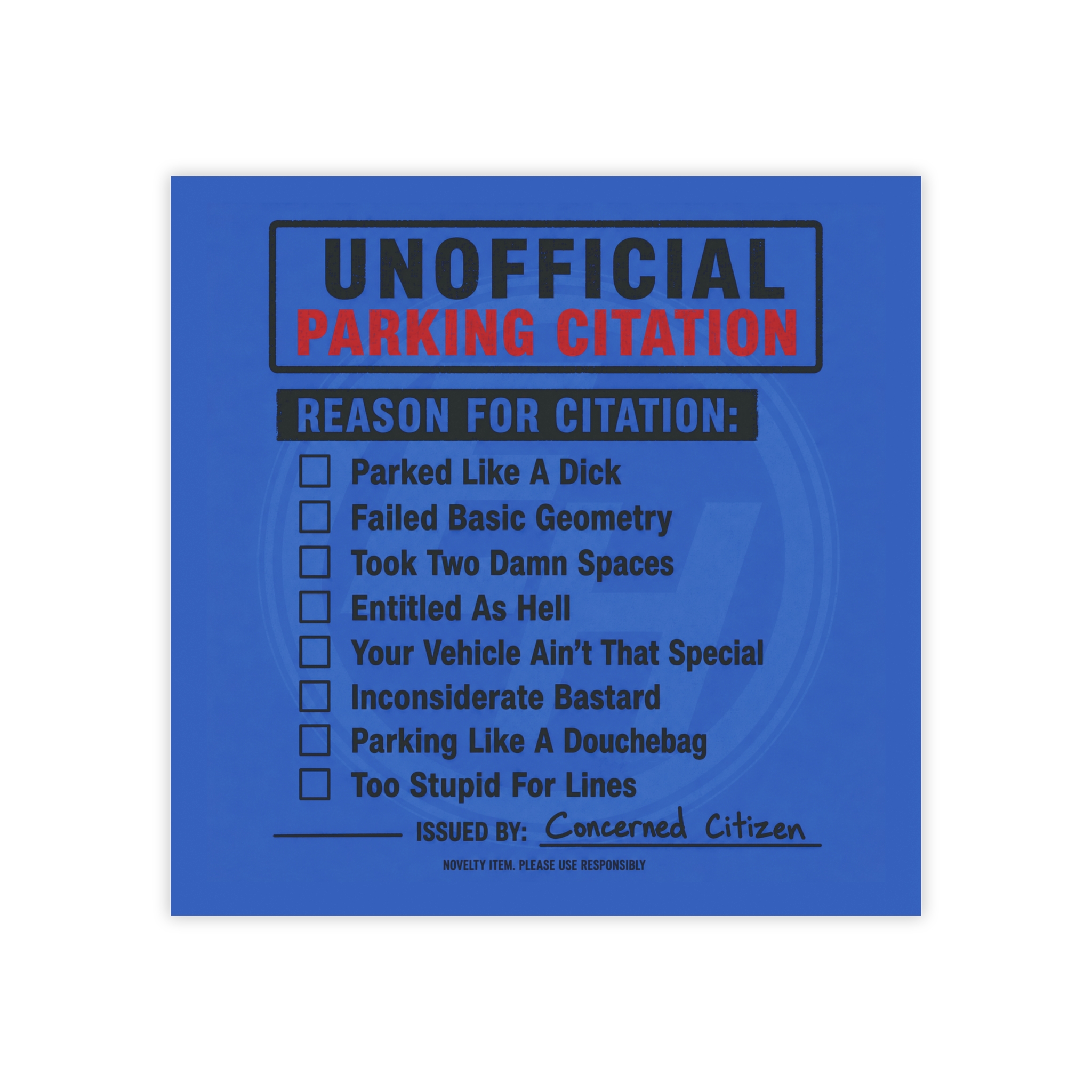 Unofficial Parking Citation Post-it® Note Pads - Image 2