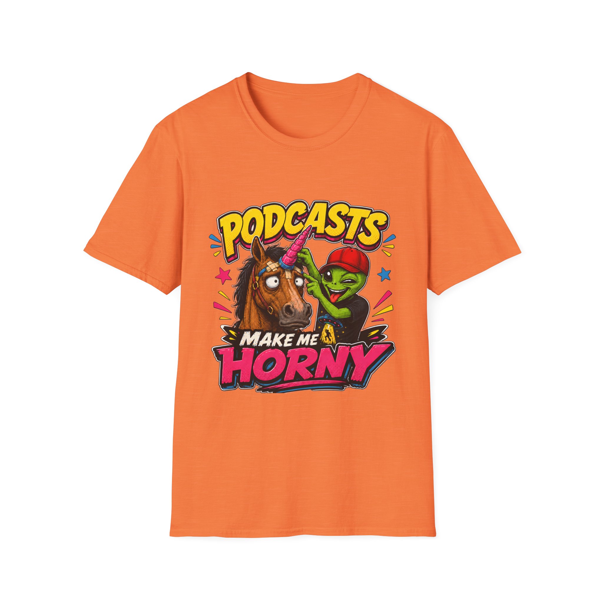 "Podcasts Make Me Horny" Graphic T-shirt - Image 16