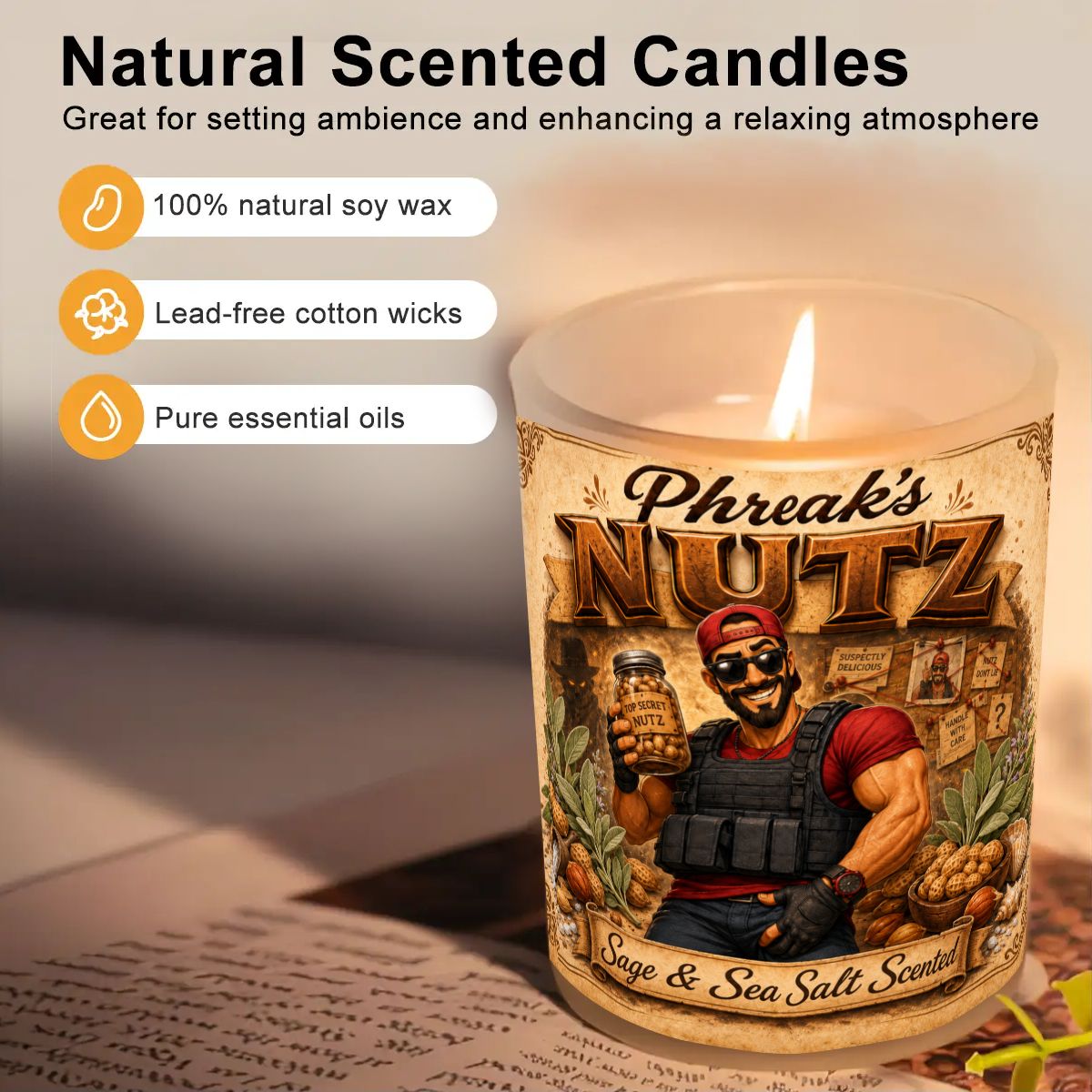 Phreaks Nutz Scented Candle (6oz) - Image 3