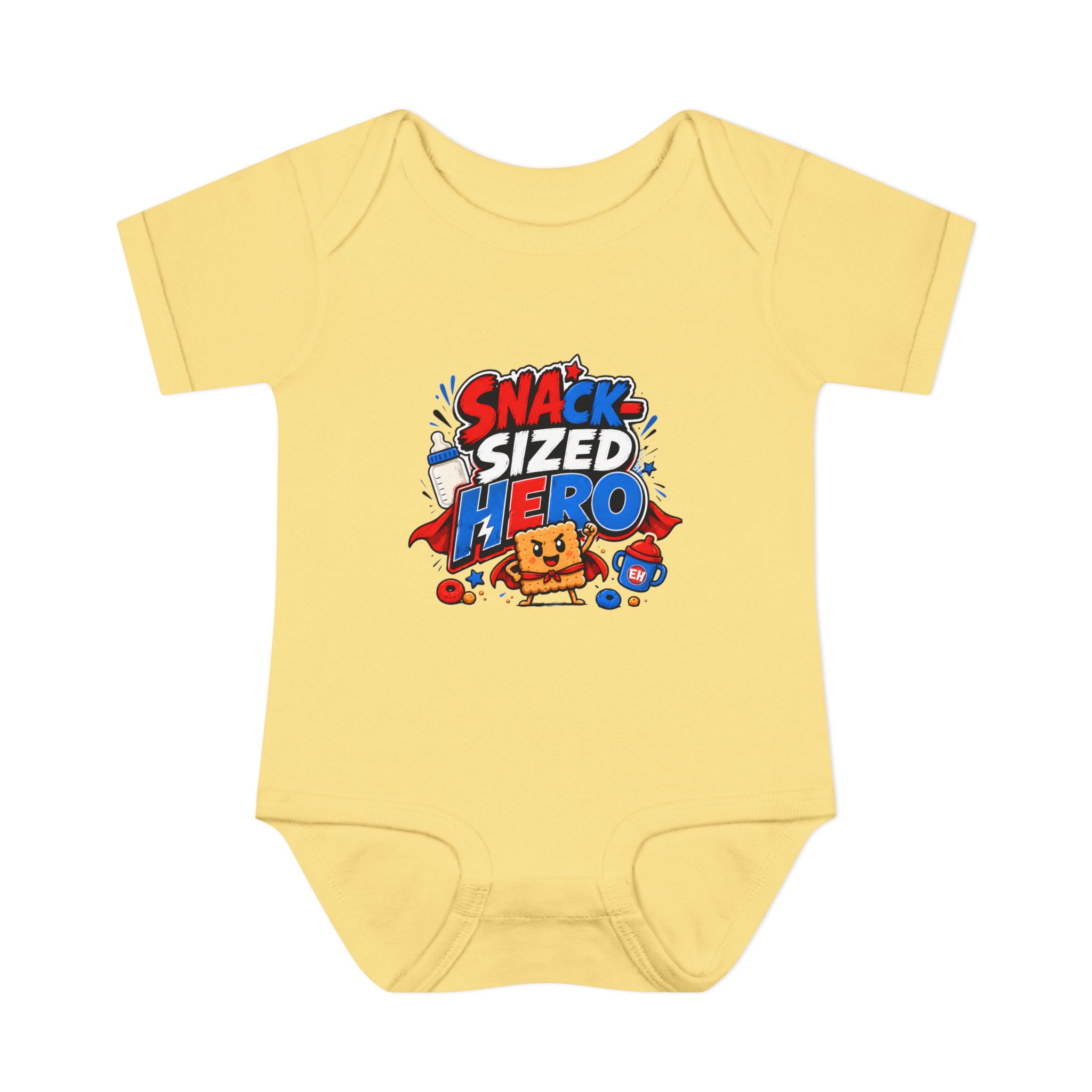 "Snack-Sized Hero" Infant Onesie - Image 7