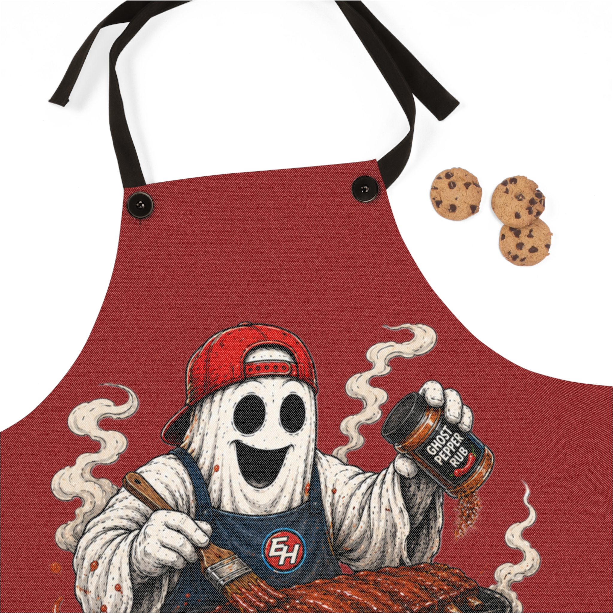 “I Rub My Meat in Public” Grilling Apron ft. Boozer - Image 2