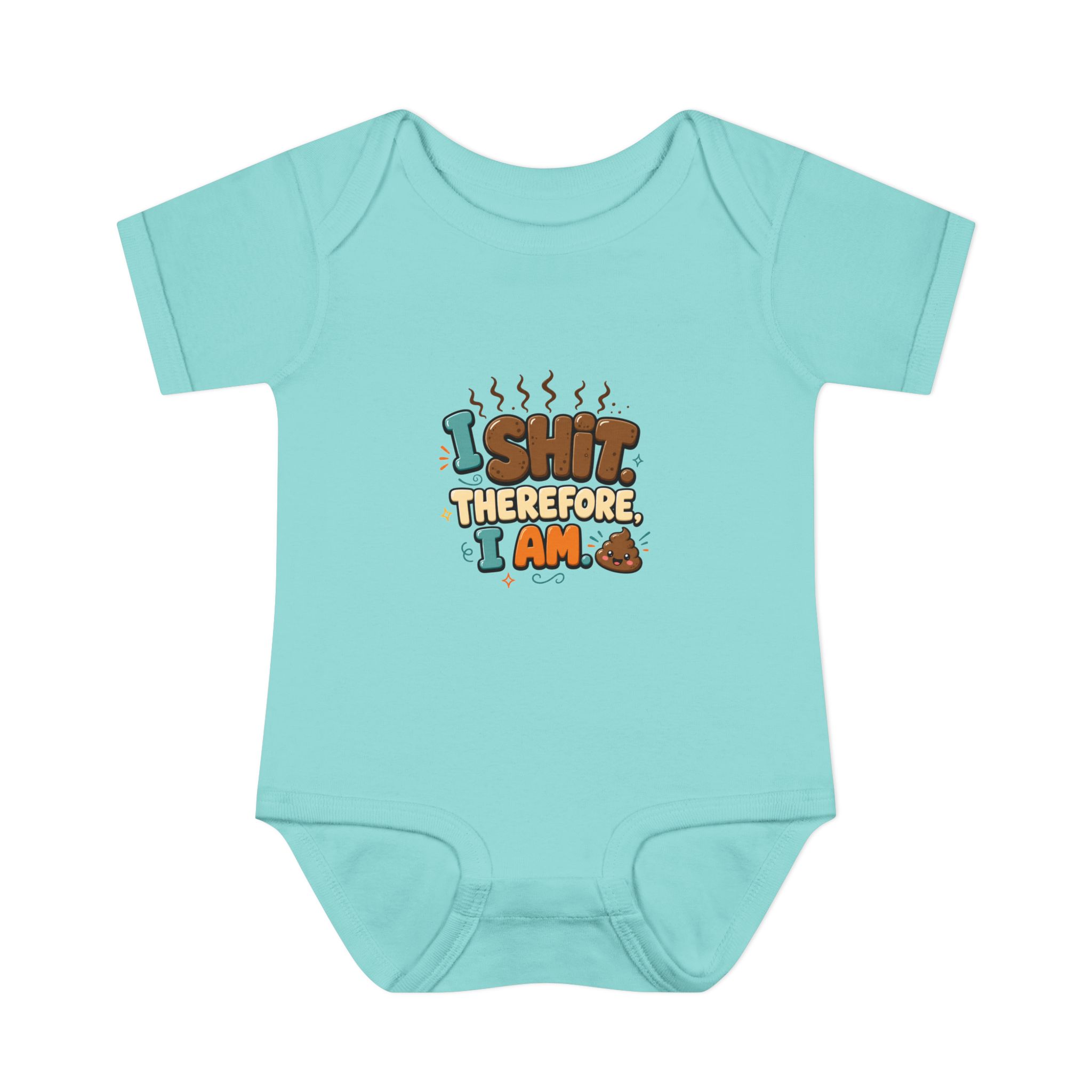 "I Shit Therefore I Am" Infant Onesie - Image 9