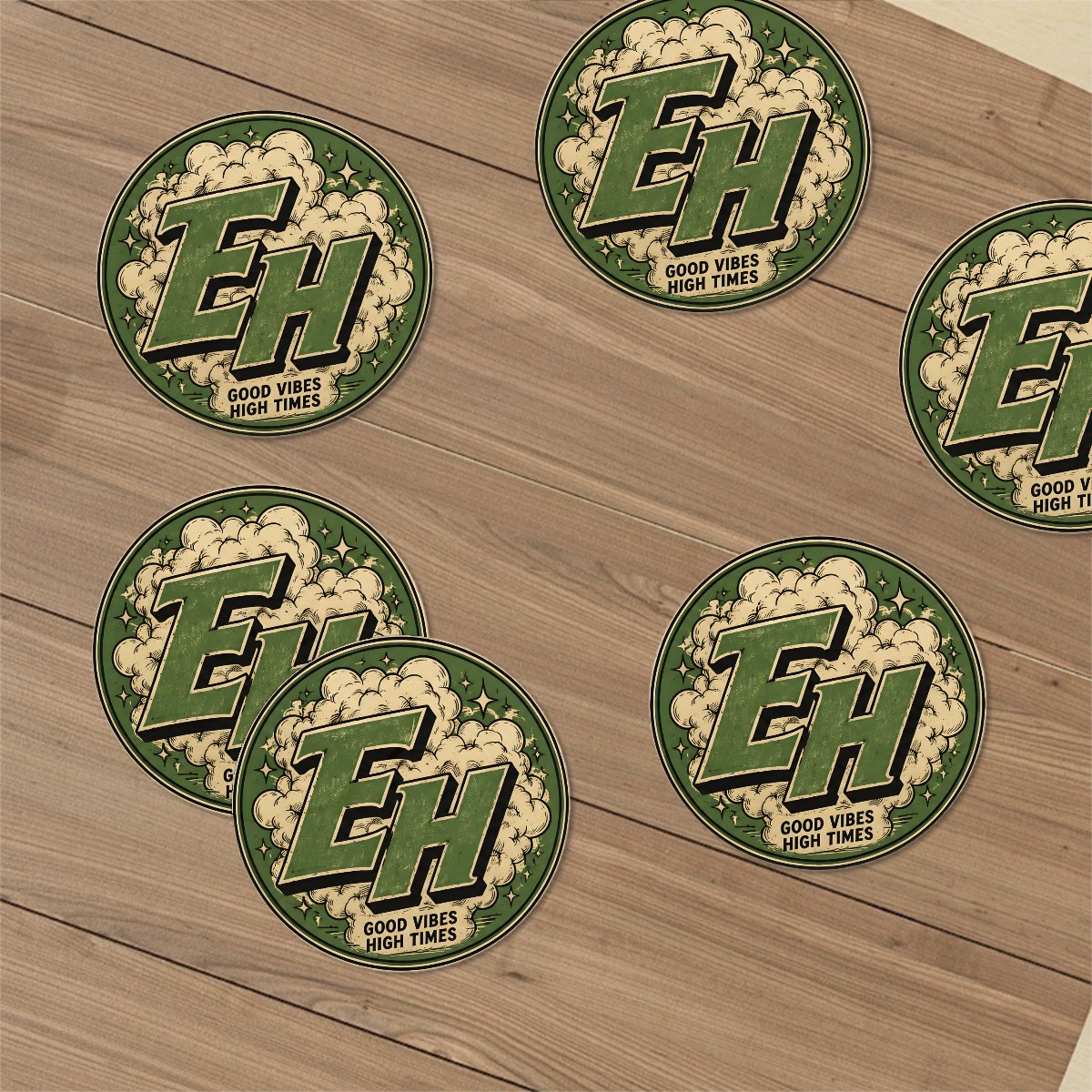 EH 420 Round Ceramic Coasters Set of 6 - Image 4