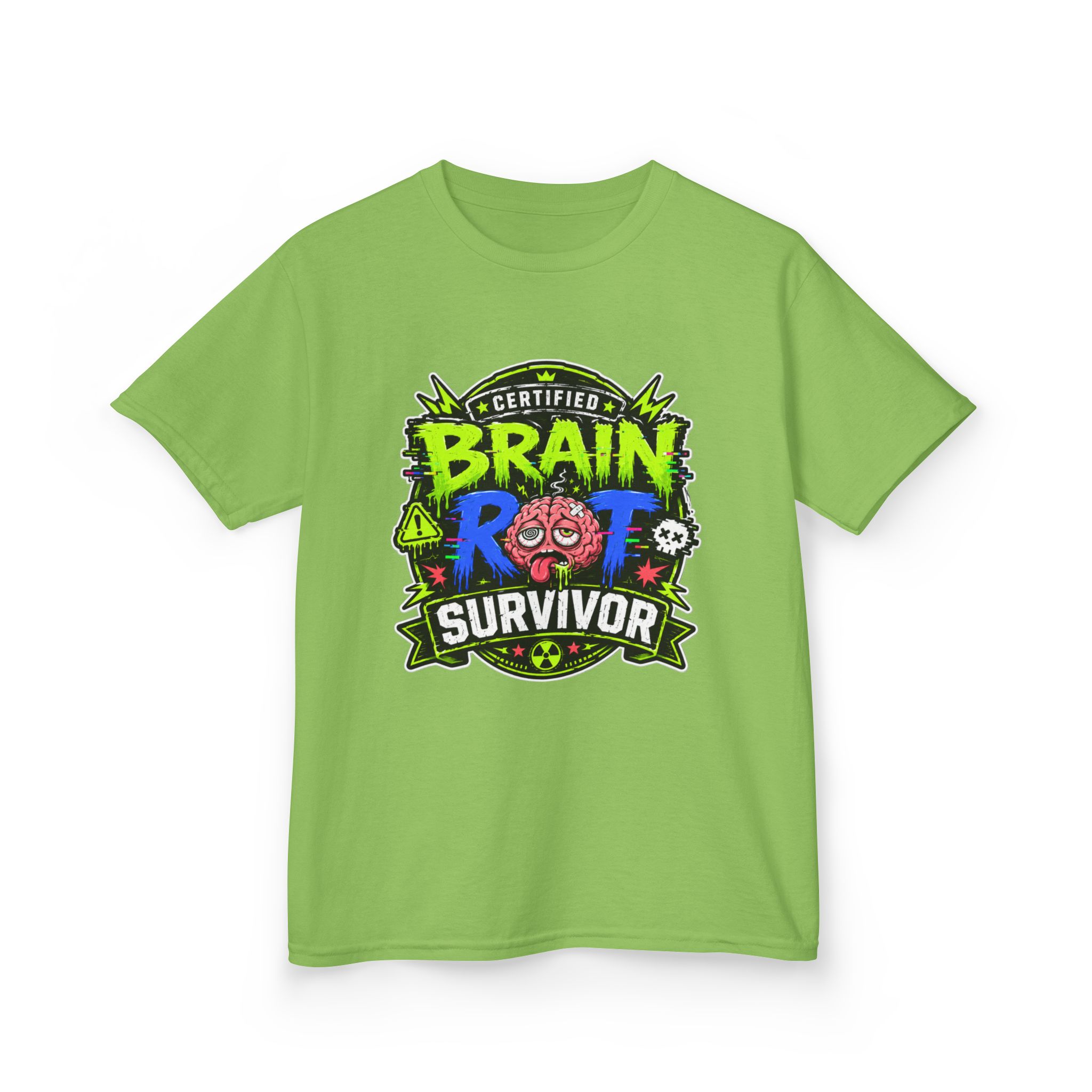 "Certified Brain Rot Survivor" Kids Tee