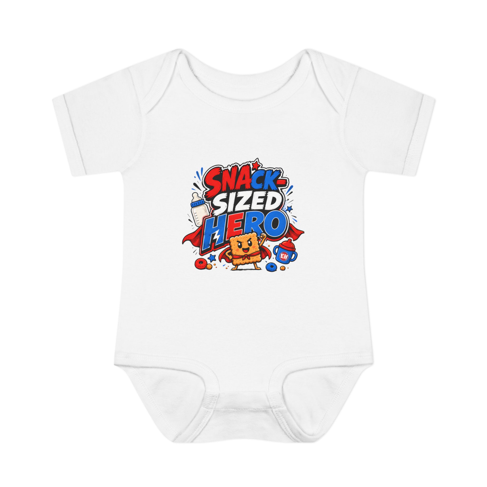"Snack-Sized Hero" Infant Onesie - Image 17