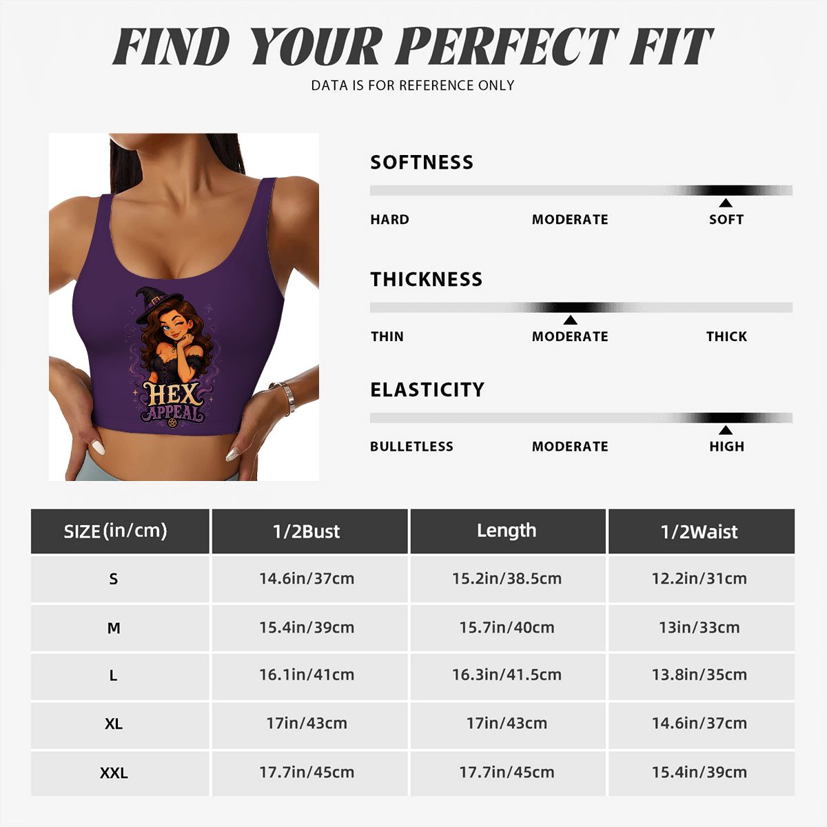 "Hex Appeal" Ahletic Crop Tank Top - Image 4