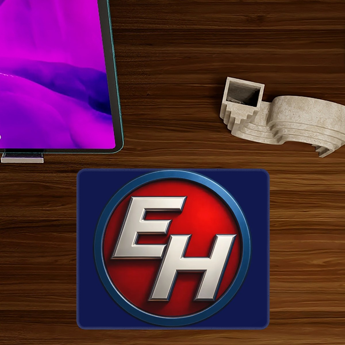 EH Logo Mouse Pad with NonSlip Base - Image 2
