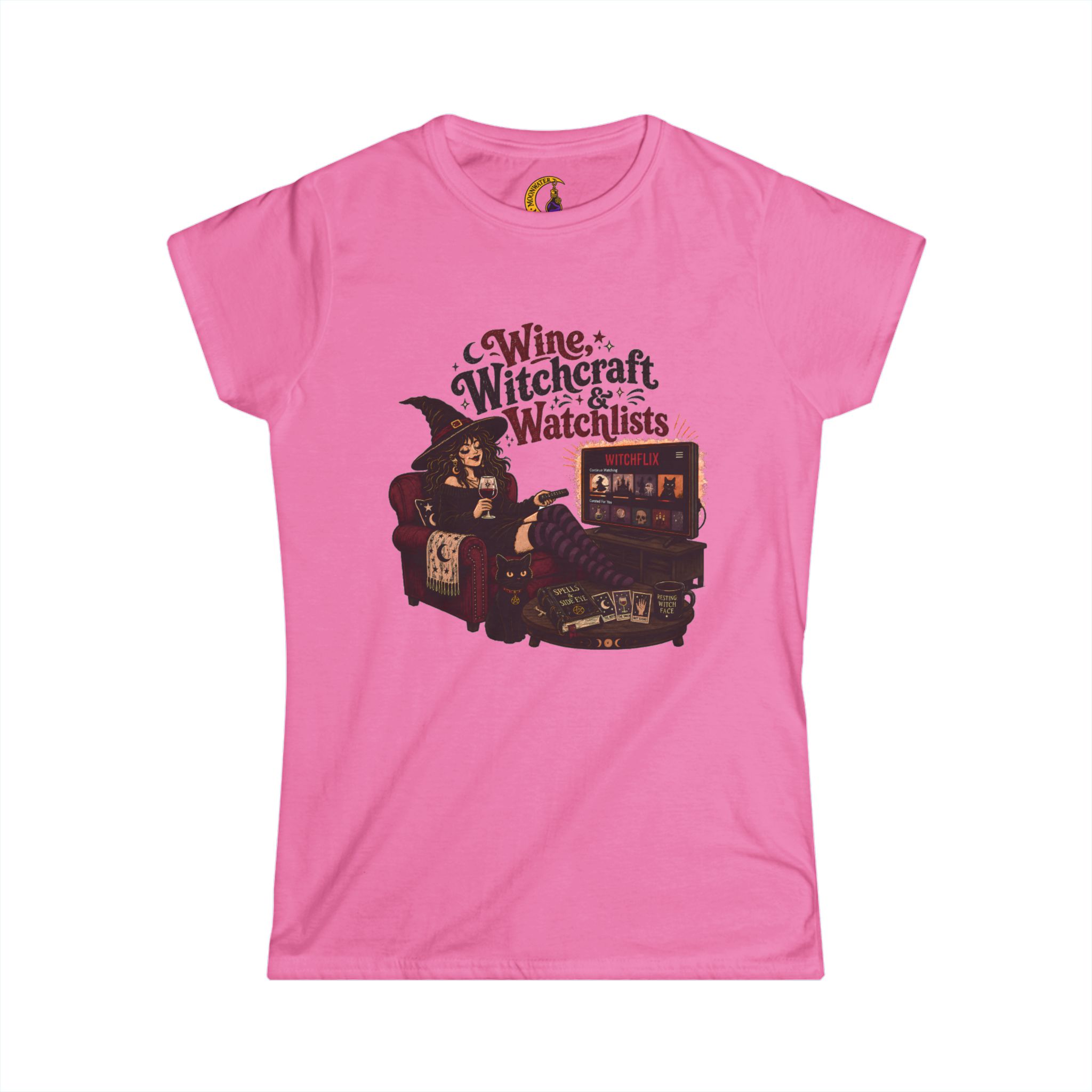 "Wine, Witchcraft, Watchlists" Women’s Tee - Image 6
