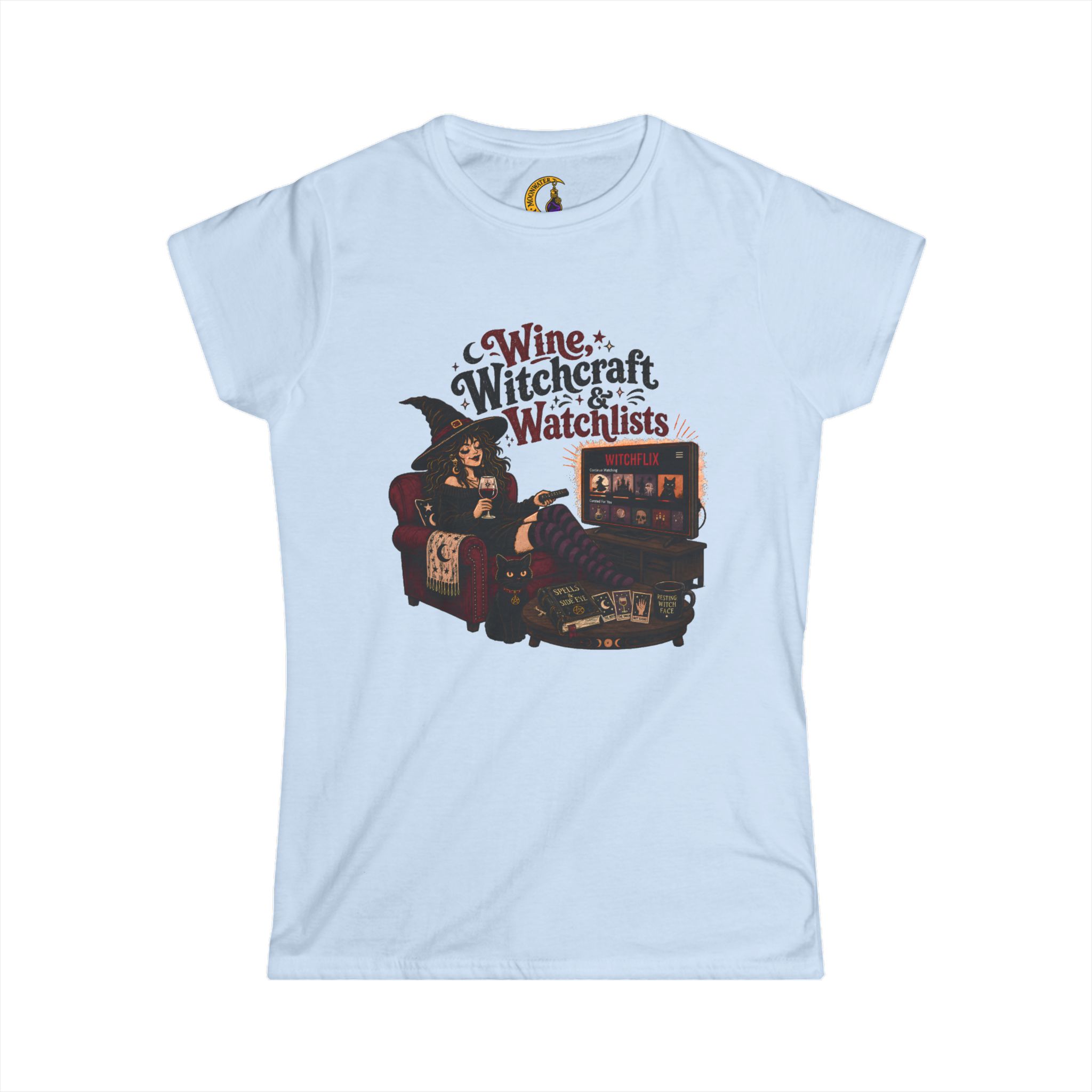 "Wine, Witchcraft, Watchlists" Women’s Tee - Image 8