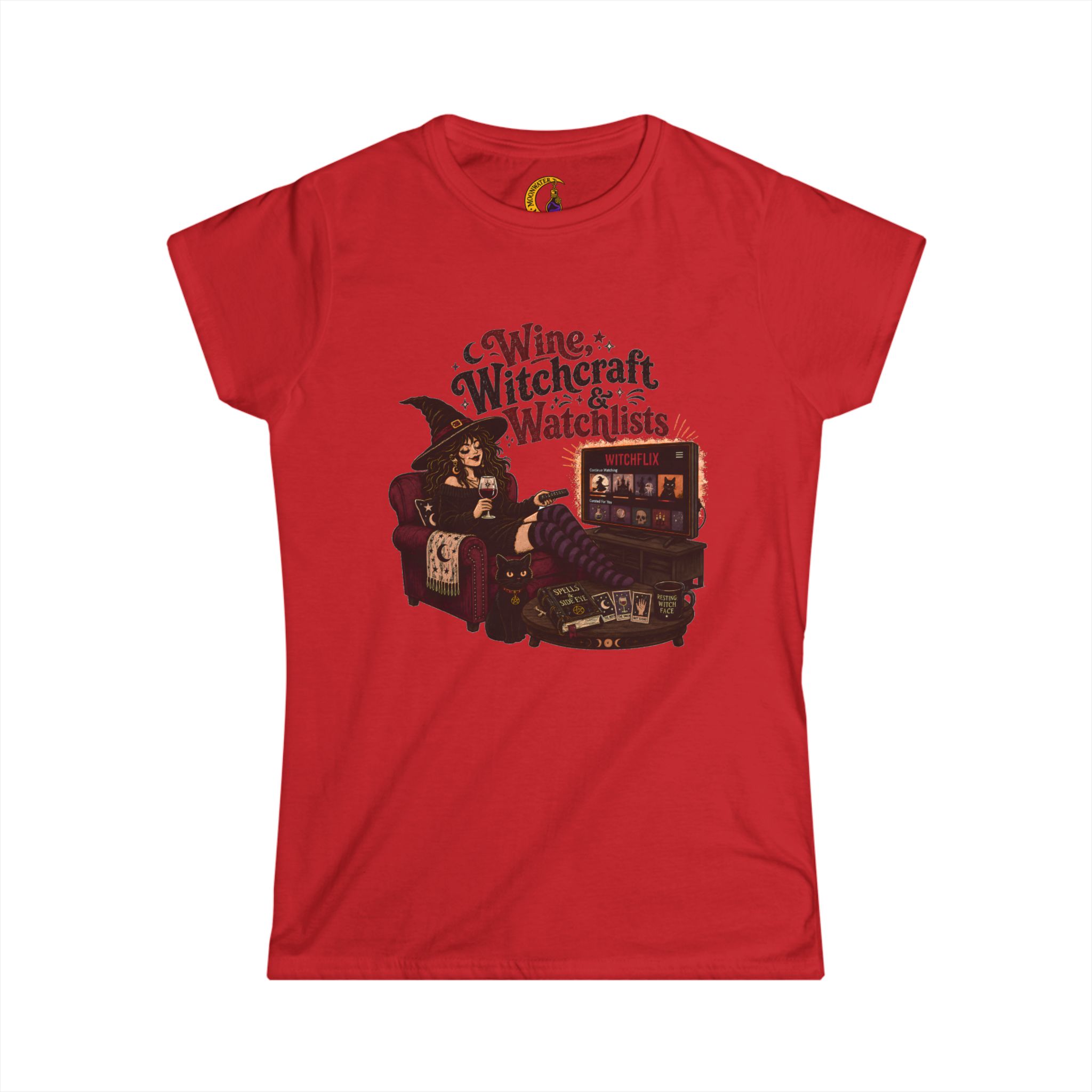 "Wine, Witchcraft, Watchlists" Women’s Tee - Image 4