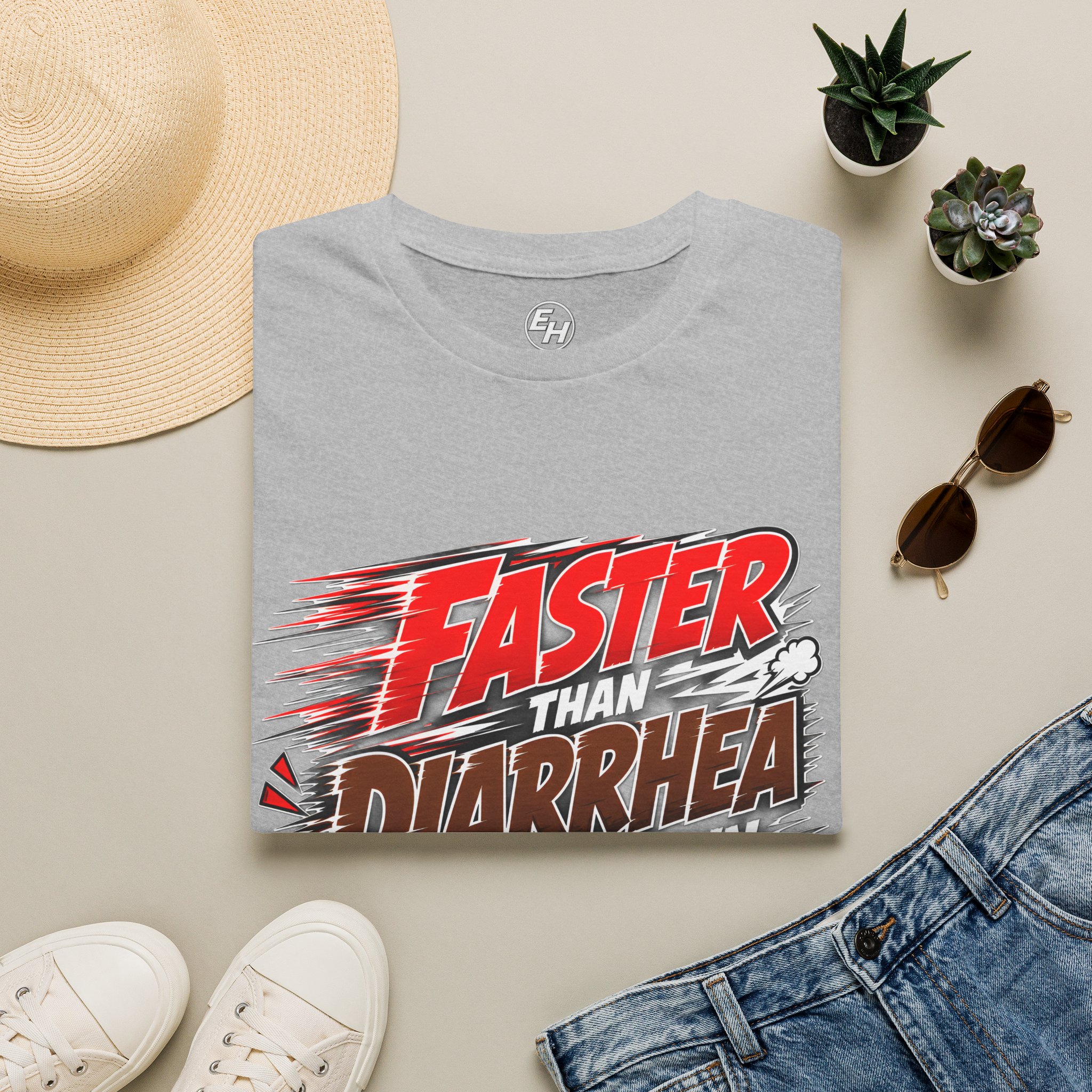 "Faster Than Diarrhea" Graphic Tee - Image 2