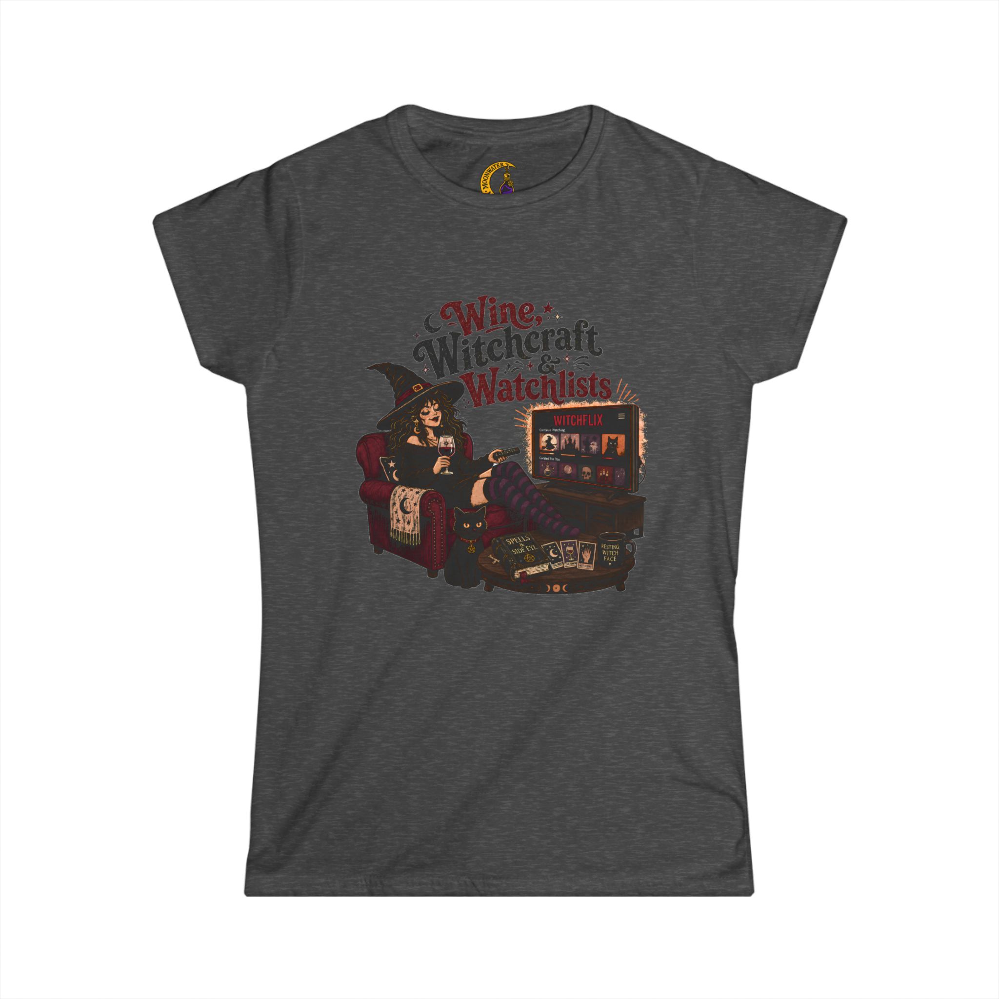 "Wine, Witchcraft, Watchlists" Women’s Tee - Image 7