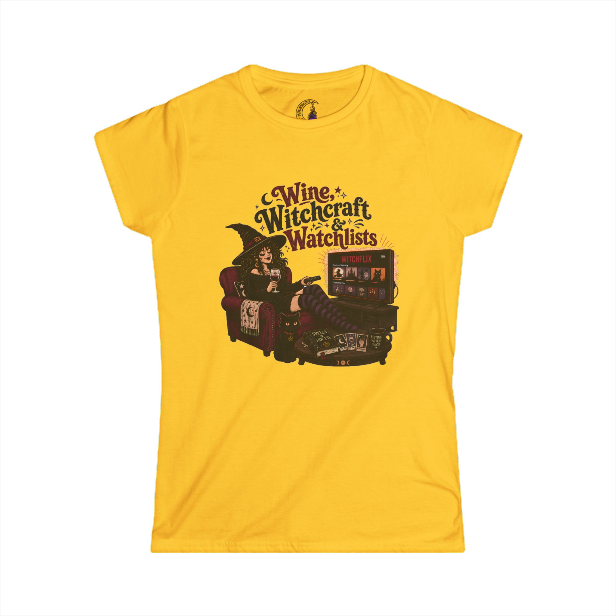 "Wine, Witchcraft, Watchlists" Women’s Tee