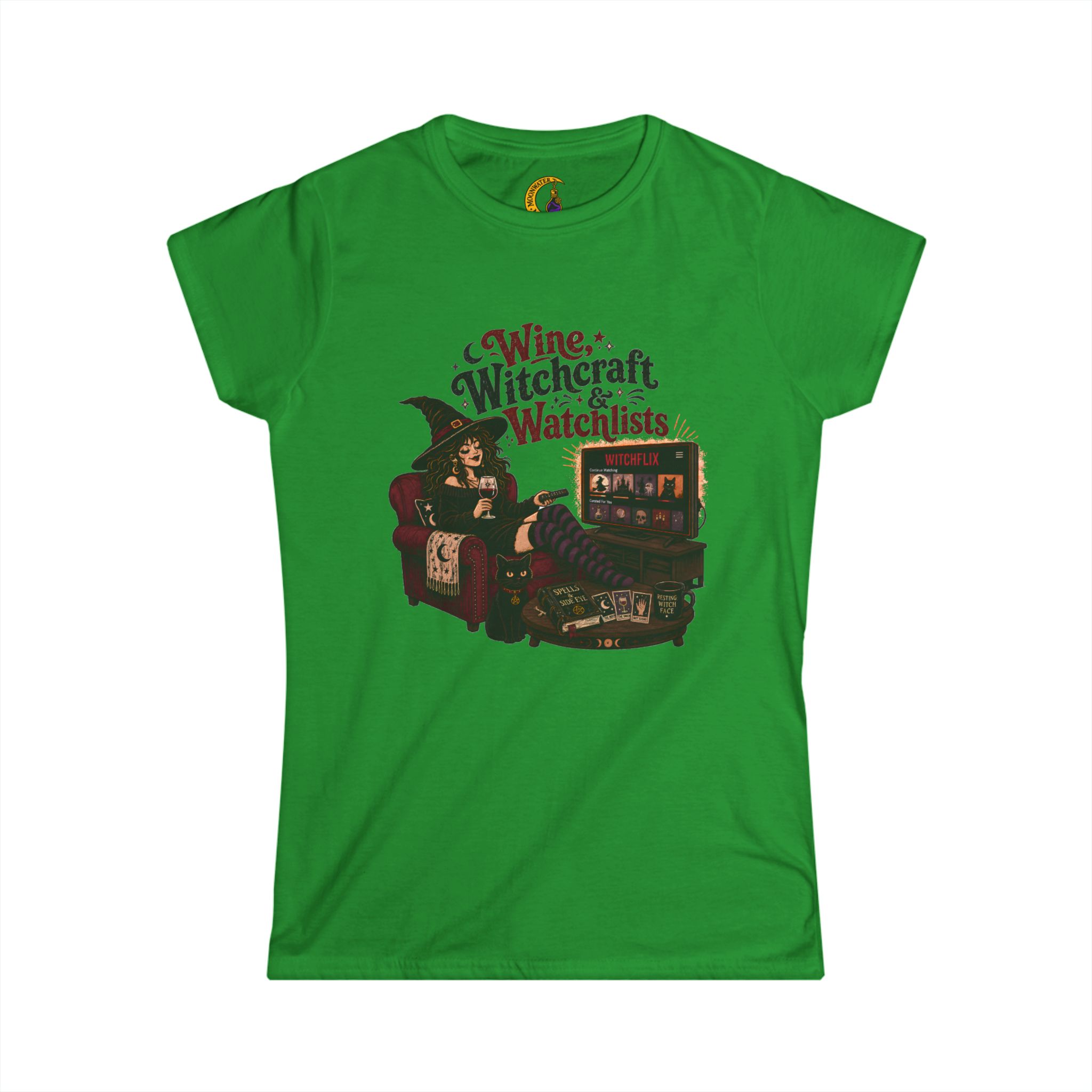 "Wine, Witchcraft, Watchlists" Women’s Tee - Image 5