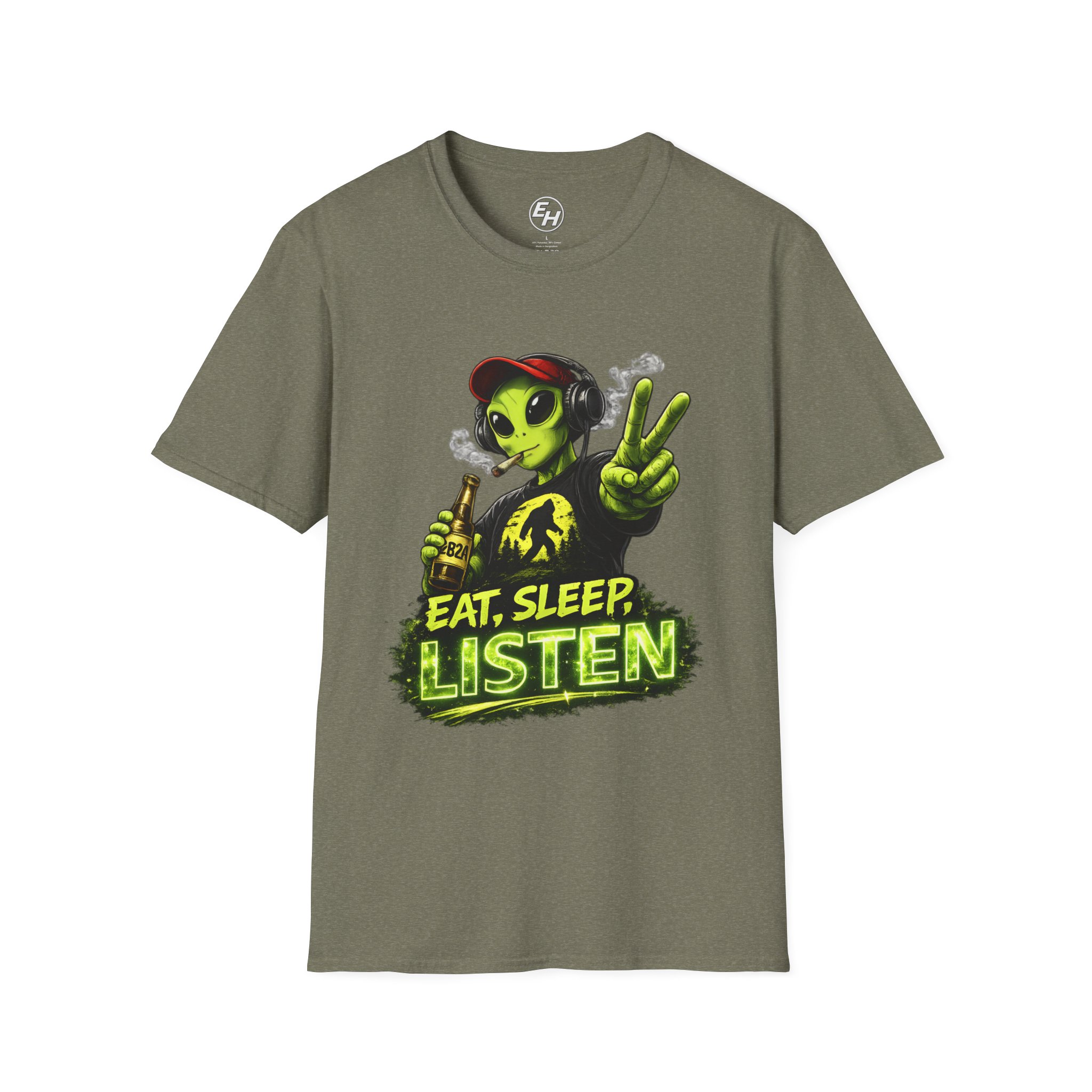 "Eat, Sleep, Listen" Graphic Tee - Image 9
